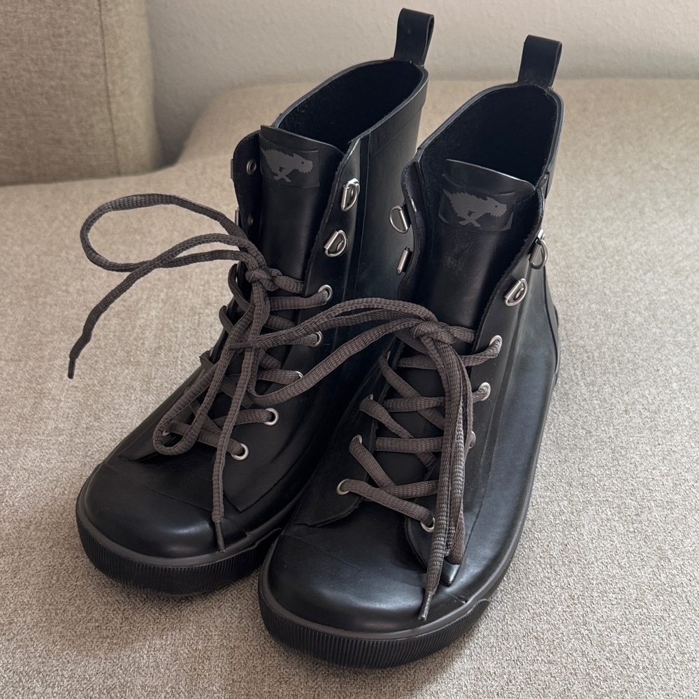 Rocket Dog Black Lace-Up High-Top Boots